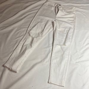 White Ripped Skinny Jeans